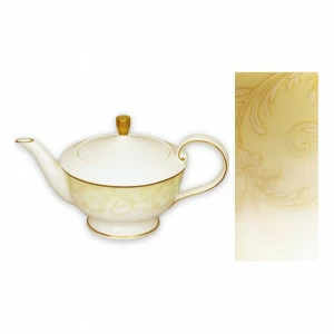 Чайник фарфоровый с крышкой бежевый "Версаль" NARUMI ВЕРСАЛЬ 00-3946786 Бежевый