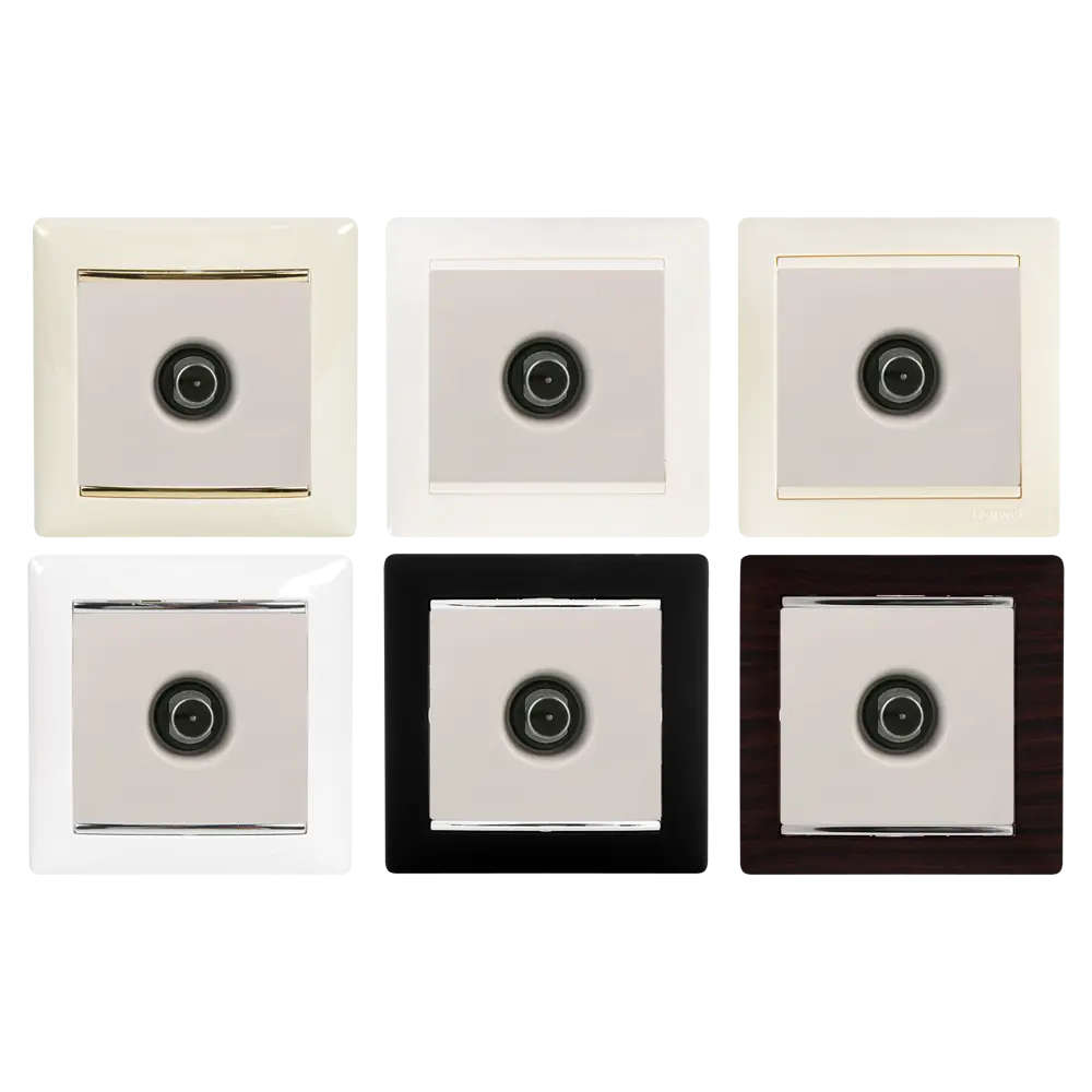 Розетка телевизионная Legrand Valena проходная цвет белый STLM-2072207 - Вид №1