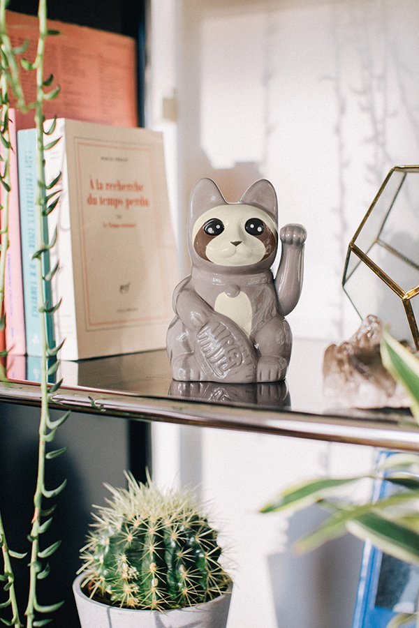 Статуэтка серая Sloth Cat DOIY КОШКА, ЖИВОТНЫЕ 00-3894914 Белый  - Вид №1