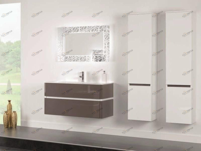 Mobiltesino Тумба под умывальник, лакированная одинарная Qubo sun-id-1395755