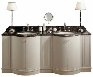 Gentry Home Двойной деревянный туалетный столик с дверцами Boston