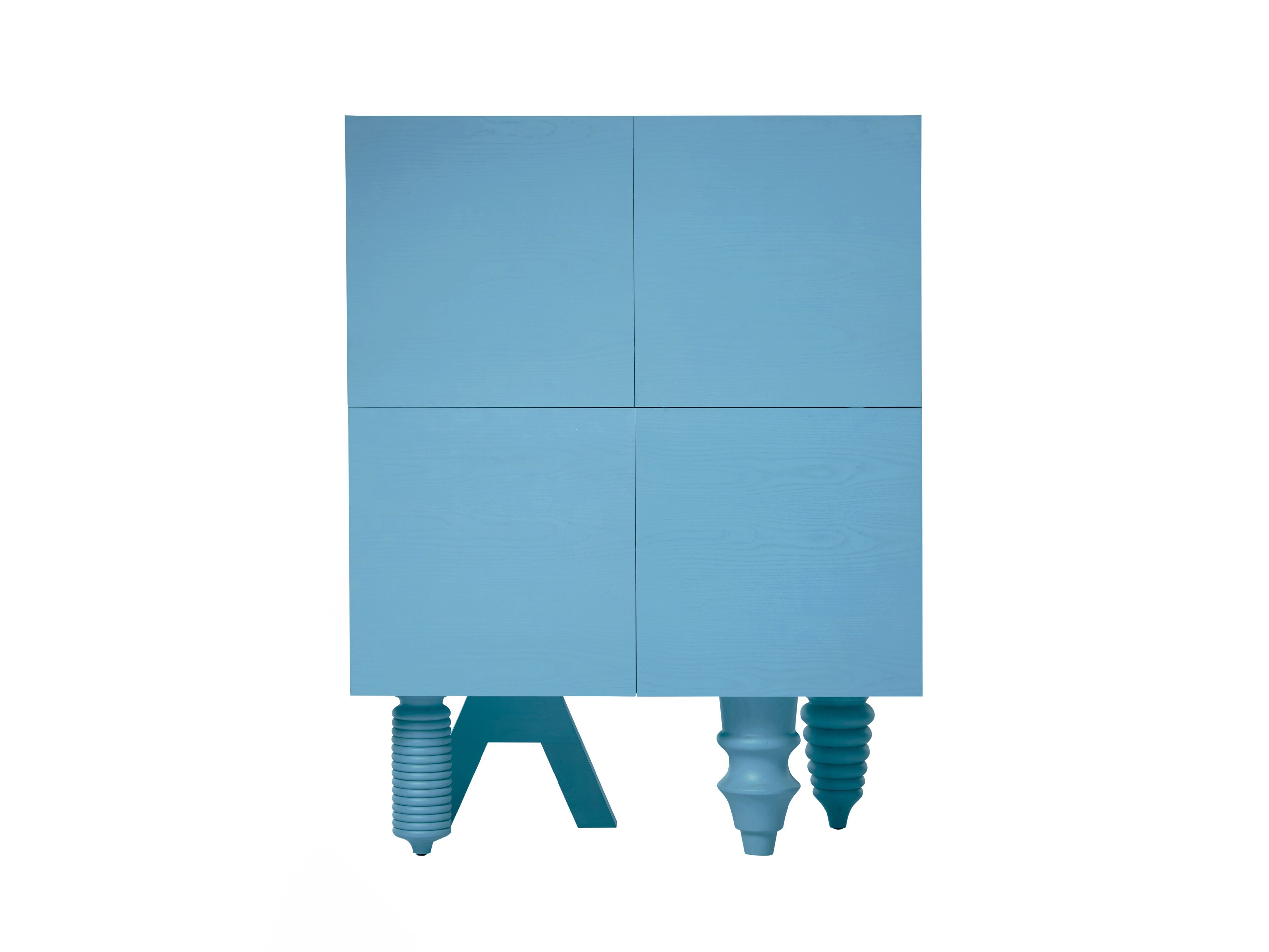 Шкаф из шпона ясеня с распашными дверцами BD Barcelona Multileg ARCH-00079400