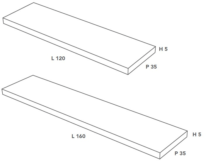 Italgraniti Полка для ванной из керамогранита Italgranitilive Cut0000001/2 - Вид №2
