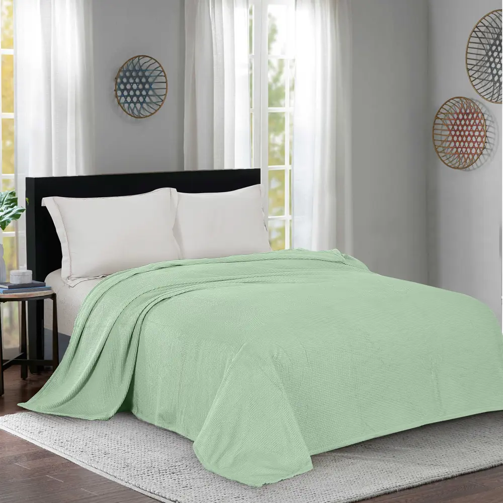 Плед Apontar 180x200 см велсофт цвет зелень СТОЛИЦА ТЕКСТИЛЯ STLM-2180254 - Вид №4