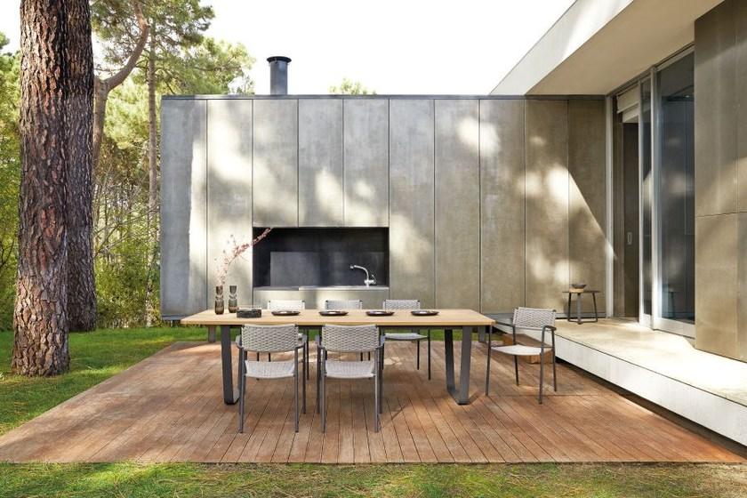 MANUTTI Прямоугольный деревянный садовый стол Air sun-id-1403945 - Вид №3