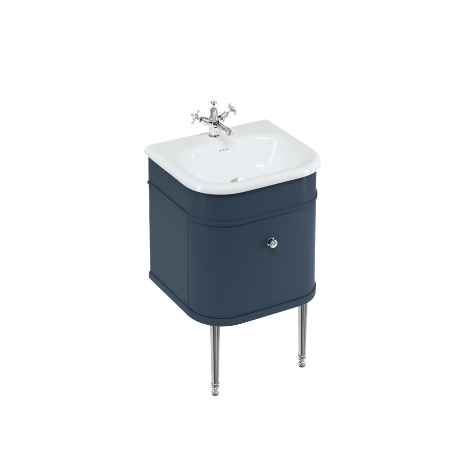 Burlington Chalfont Chalfont 550mm одинарный ящик - синий без ног (настенный) CH55B  - Вид №2