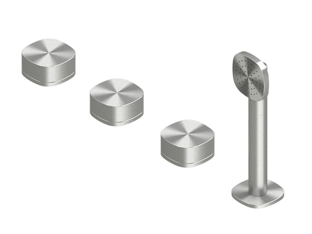 Смеситель для ванны из нержавеющей стали с ручным душем Quadrodesign супер ARCH-00024751 - Вид №1