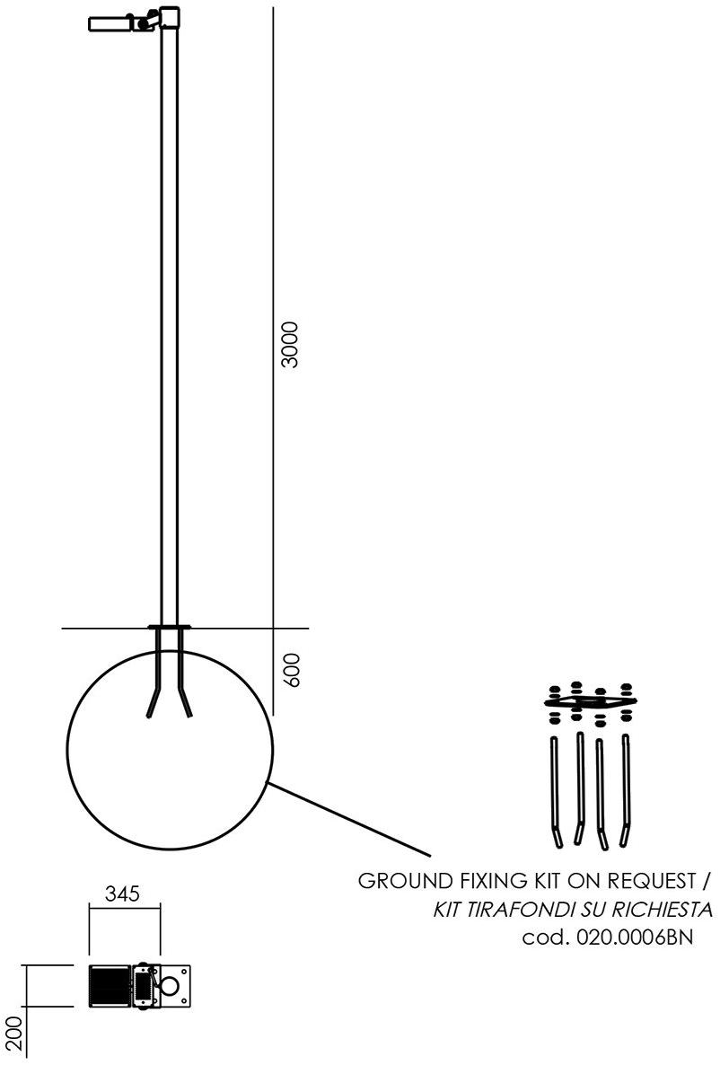 NEXO LUCE Светодиодный садовый светильник Pole nexo luce 6670 - Вид №2
