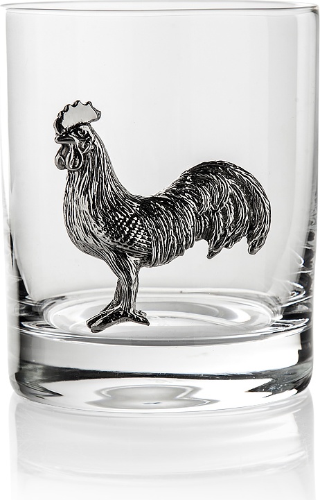 10601053 Wutschka Стакан для виски 200мл "Петух" Хрусталь 