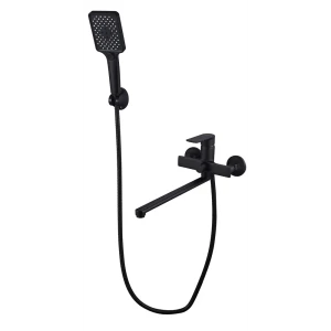 Смеситель для ванны ALTINI Shine - черный матовый с лейкой 89396459