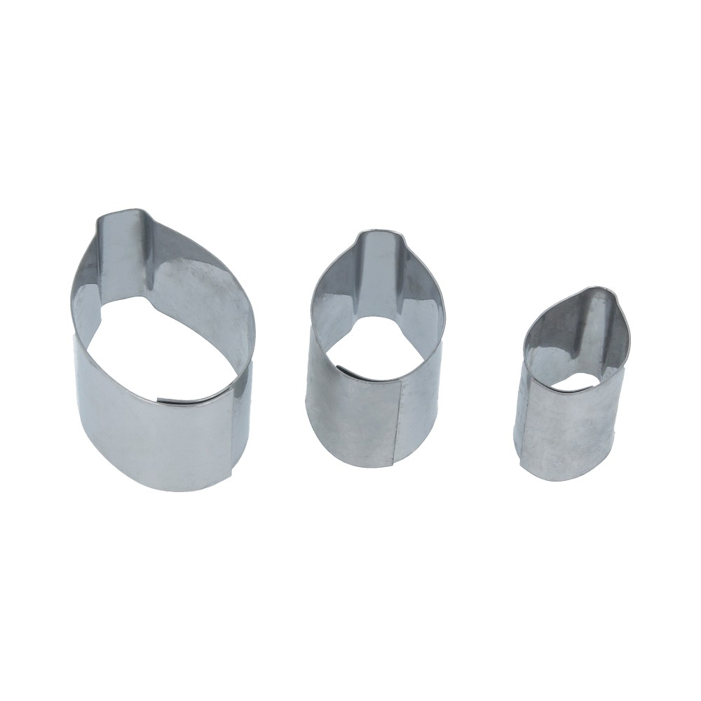 00004 Вырубка 3 шт Листик 2.2х1.8; 3.2х2; 4.2х2.7 AFD Santreyd 