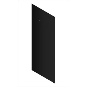 Стенка для душевой ширмы Domani-Spa Simple 1/4 круга 90x90 см 10 отверстий цвет черный