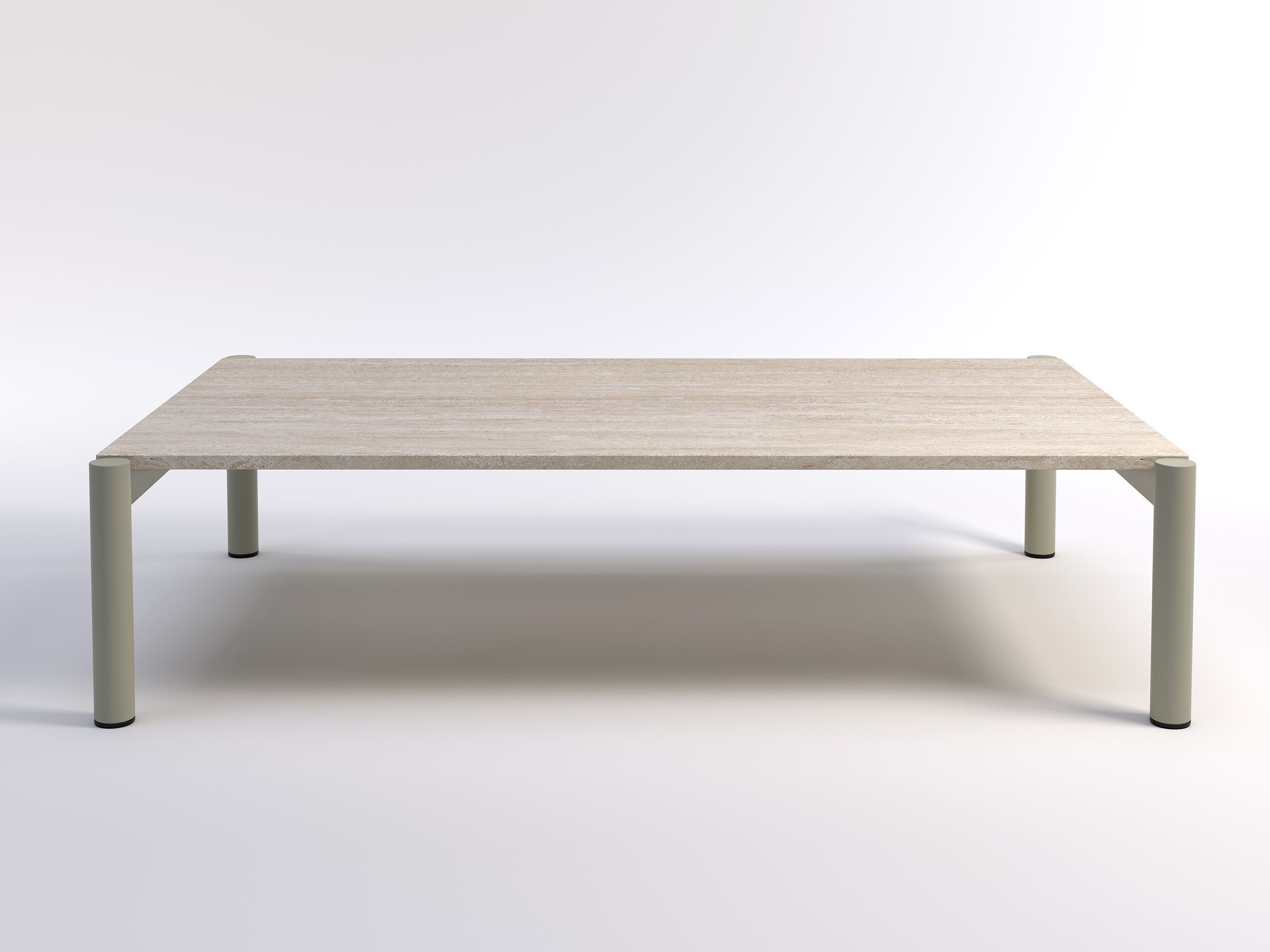 Каменный прямоугольный низкий журнальный столик Phase Design Fryman ARCH-00063695