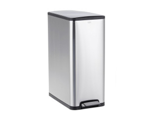 KIM401 Корзина CUBE SLIM прямоугольная, объем 45 л, матовая сталь Merida