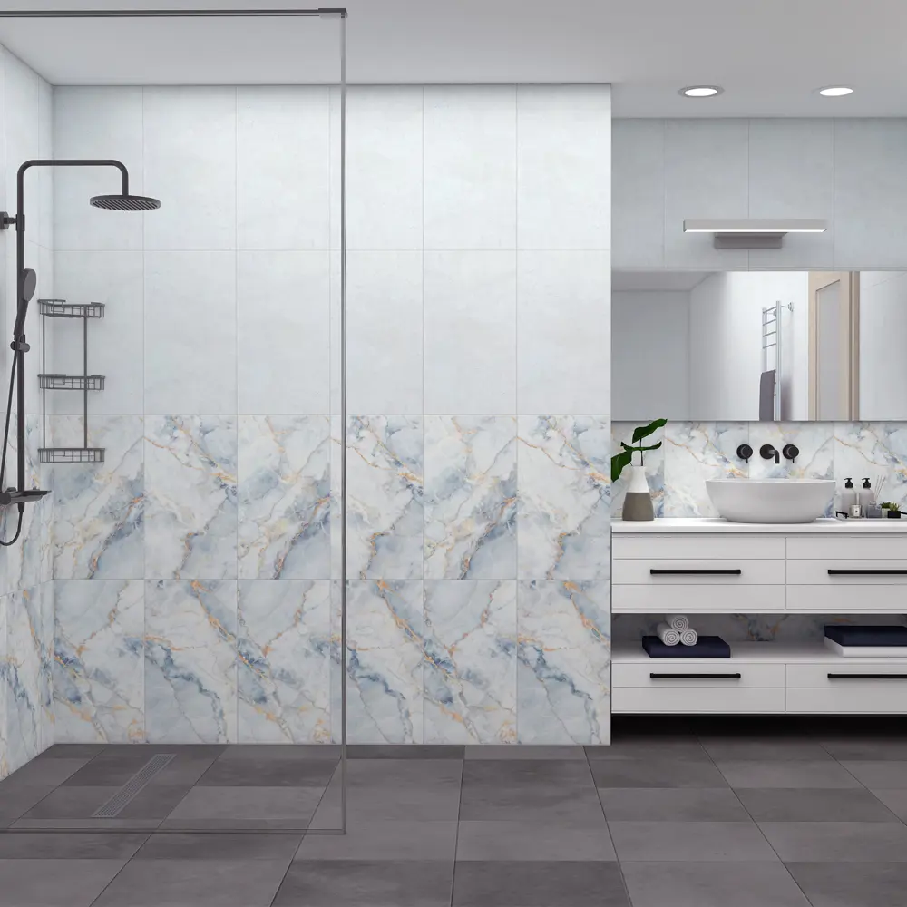 Панель ПВХ Каскад голубой 2700x375x8 мм 2.025 м² 2 шт VENTA STLM-2149851 - Вид №1