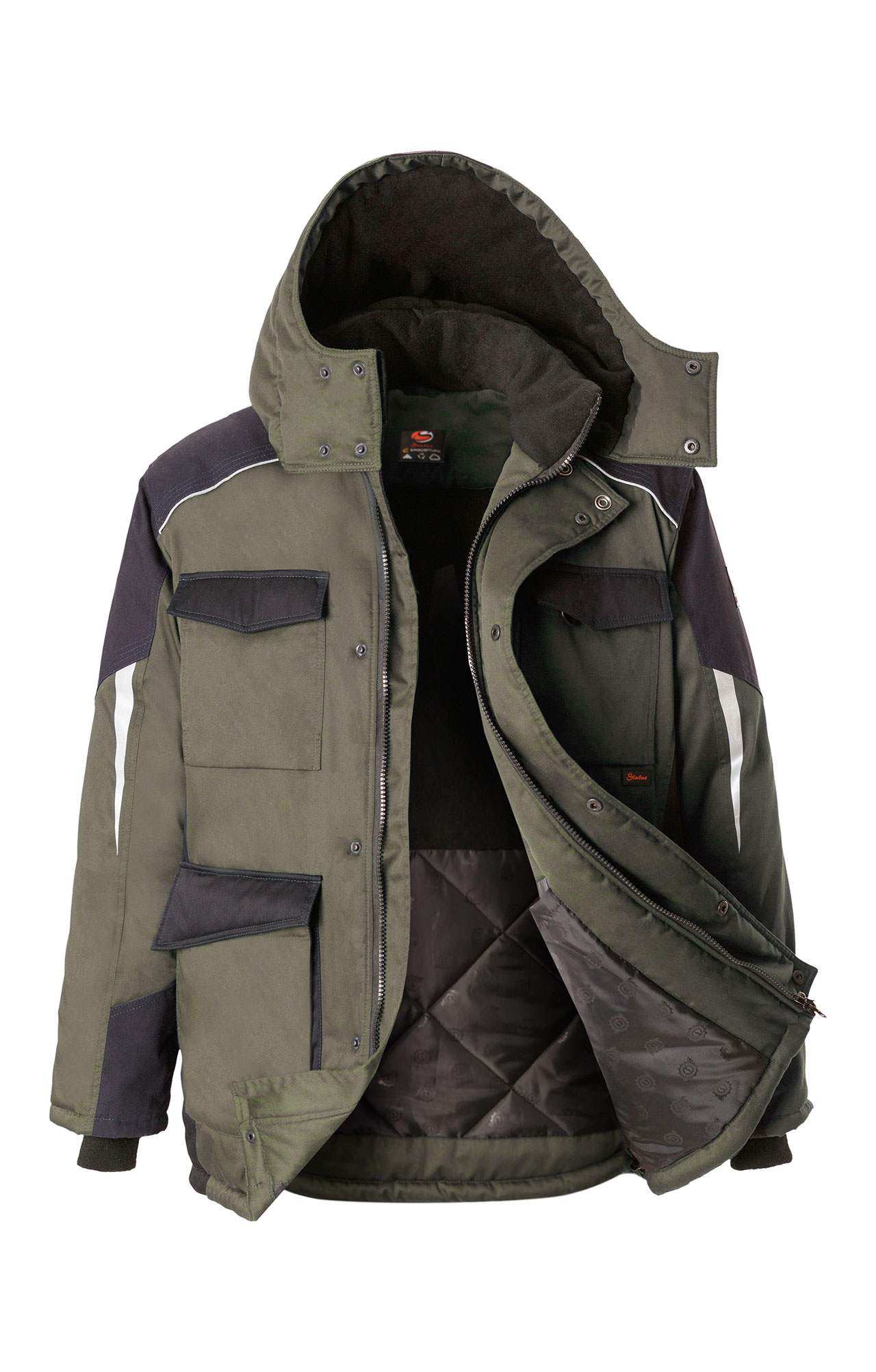 5037895 Костюм утепленный серый хаки графит STATUS  Зимняя спецодежда  размер 52-54/170-176  - Вид №4