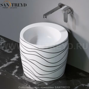 L101410 Накладная раковина на столешницу  круглая A. e T. Italia TOTEM