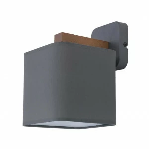 Бра с абажуром серое Tora Gray 4164 TK LIGHTING TORA GRAY 00-3930280 Серебро;серый
