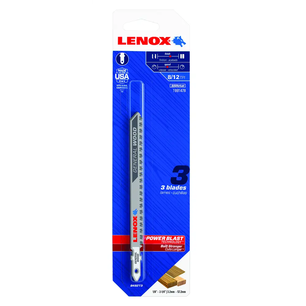 Пилки для лобзика по дереву Lenox B482T, 3 шт STLM-2024435 - Вид №5