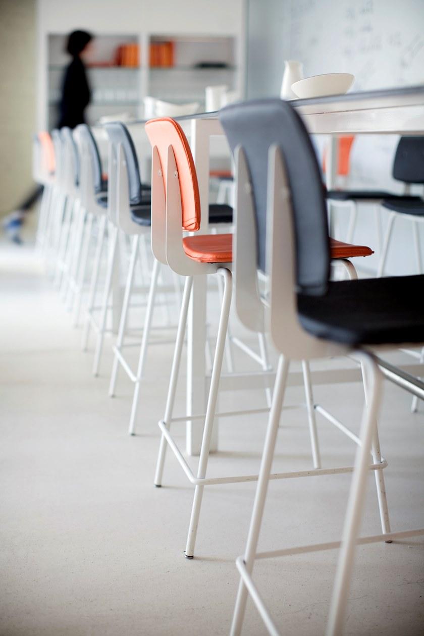 ONDARRETA Высокий барный стул из кожи со спинкой Don sun-id-1442543 - Вид №10