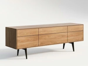 sixay furniture Комод из дерева с ящиками Finn