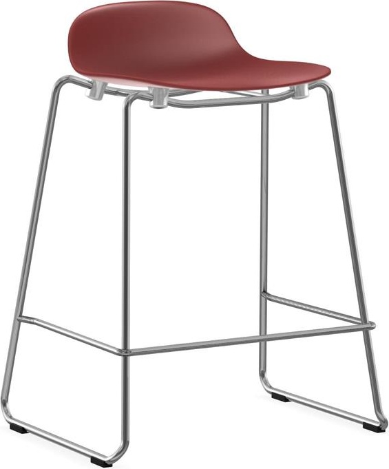 603235 Barstool 65 см Stacking Chrome Red Normann Copenhagen Form