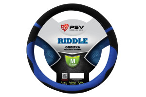 17869447 Оплётка на руль RIDDLE черно-синий, M 132282 PSV