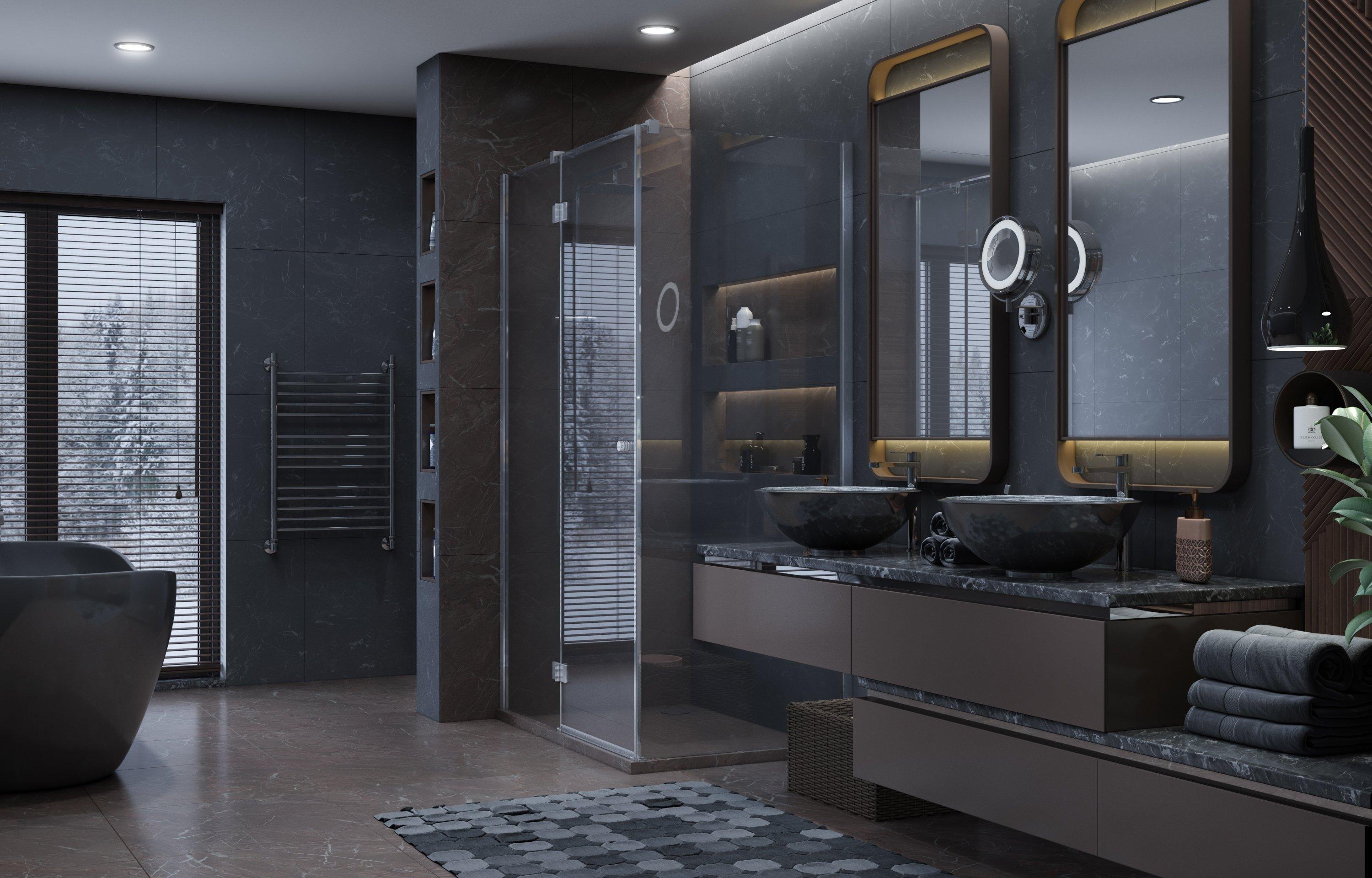 Душевое ограждение Ambassador Diamond 12011104L (1200x800x2000), 1 место - Вид №1