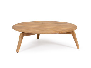 Круглый стол из тикового дерева