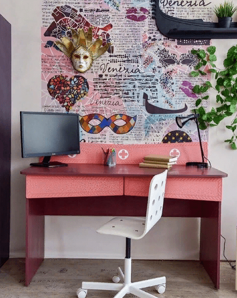 Детский письменный стол "Венеция" МАНДАРИН ВЕНЕЦИЯ 178668 Фиолетовый Santreyd - Вид №6