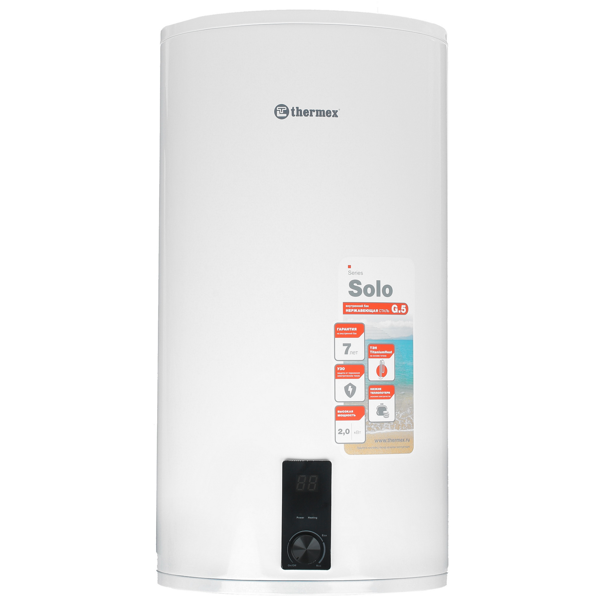 1233629 Водонагреватель электрический Thermex Solo 80V STDN-0043271 - Вид №1