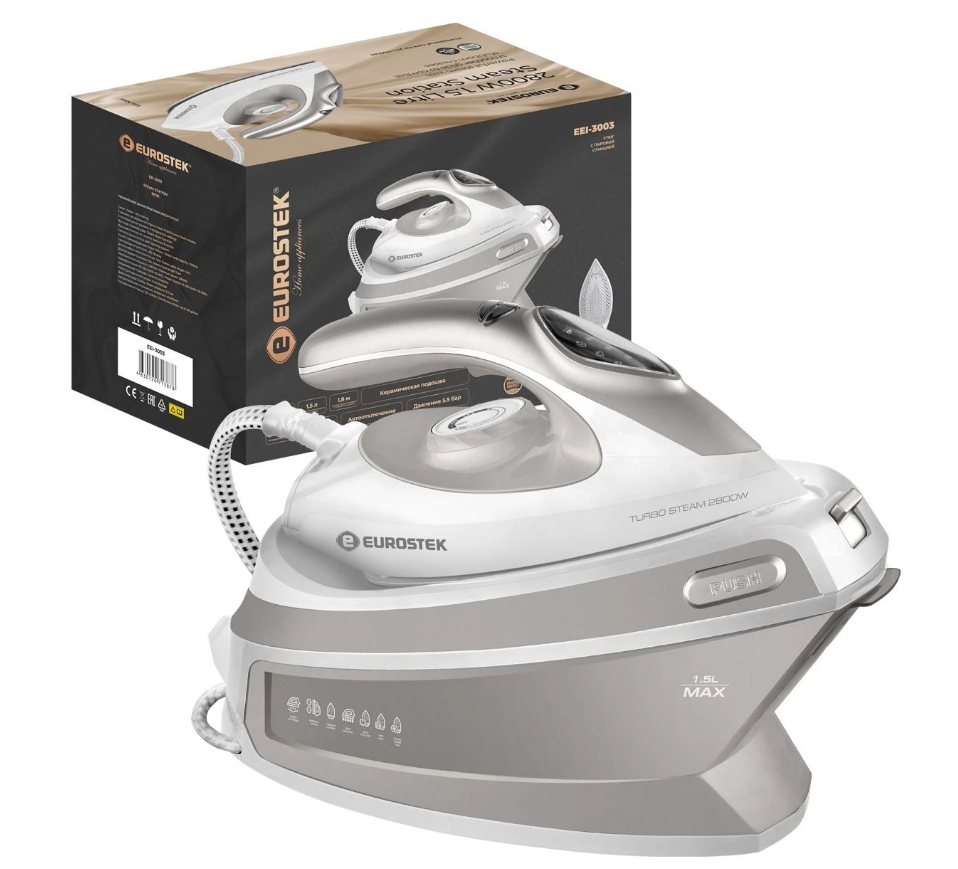 9200196 Парогенератор Eurostek EEI-3003 бежевый STDN-0046441 - Вид №4