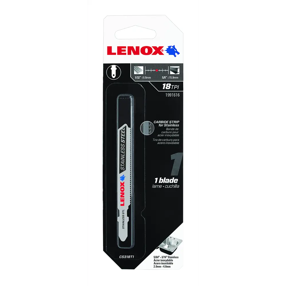 Пилка для лобзика по нержавеющей стали Lenox CS318T1 STLM-2210020 - Вид №5