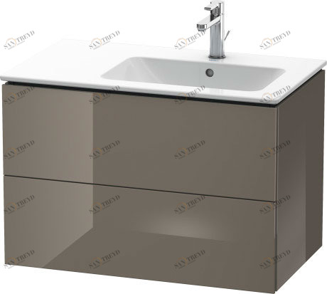 LC629208989 L-Cube Тумбочка подвесная Фланелево-серый глянцевый лак Duravit