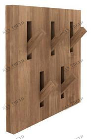 Ethnicraft Настенная вешалка из тика Teak utilitiles 15097