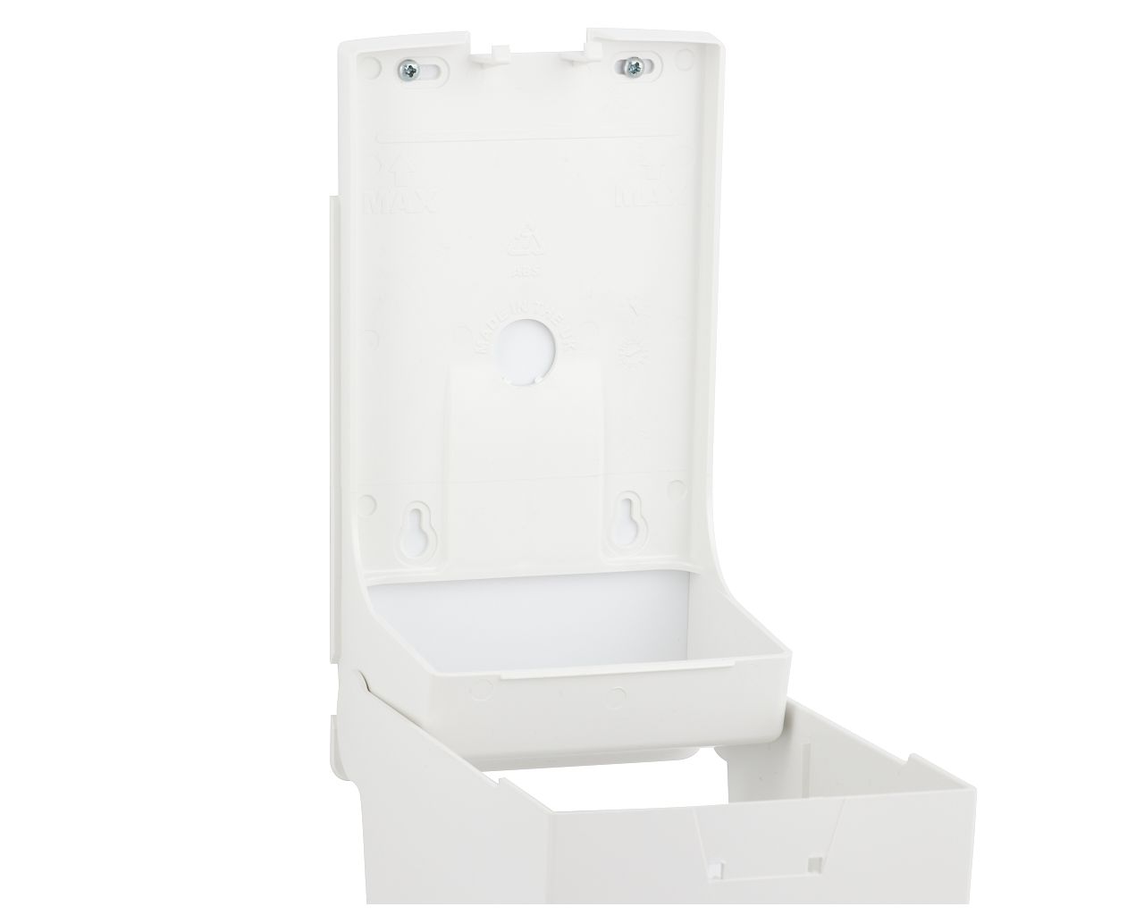 BTS401 Контейнер для туалетной бумаги TOP, пластик АБС, белый, серое окно Merida  - Вид №2