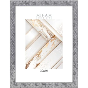 89345841 Рамка Мирам 30x40 см пластик цвет серебро STLM-0837674