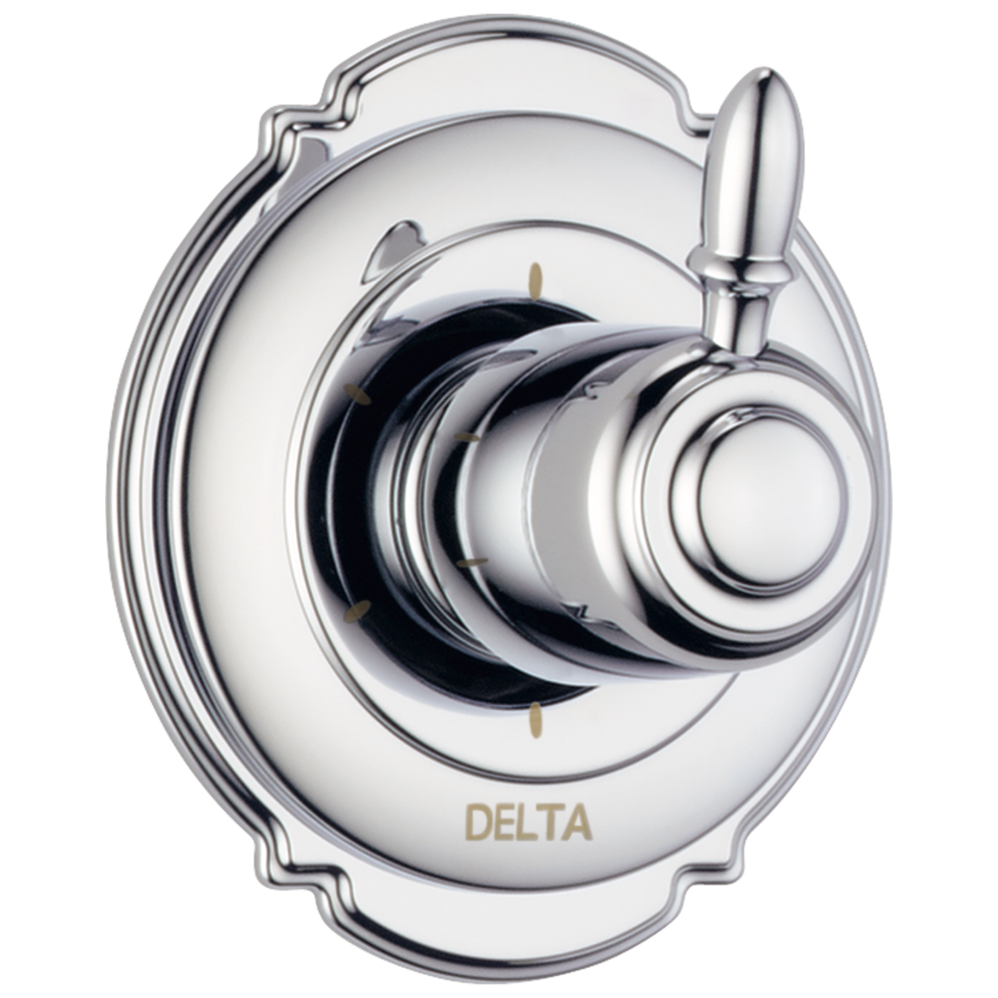 T11955-CZ 3-портовая переключающая накладка с 6 позициями Delta Faucet Victorian Шампанское бронза