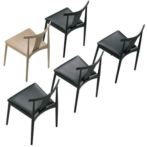 Andreu World Штабелируемый стул из бука с открытой спинкой Smile Si0325 - Вид №4