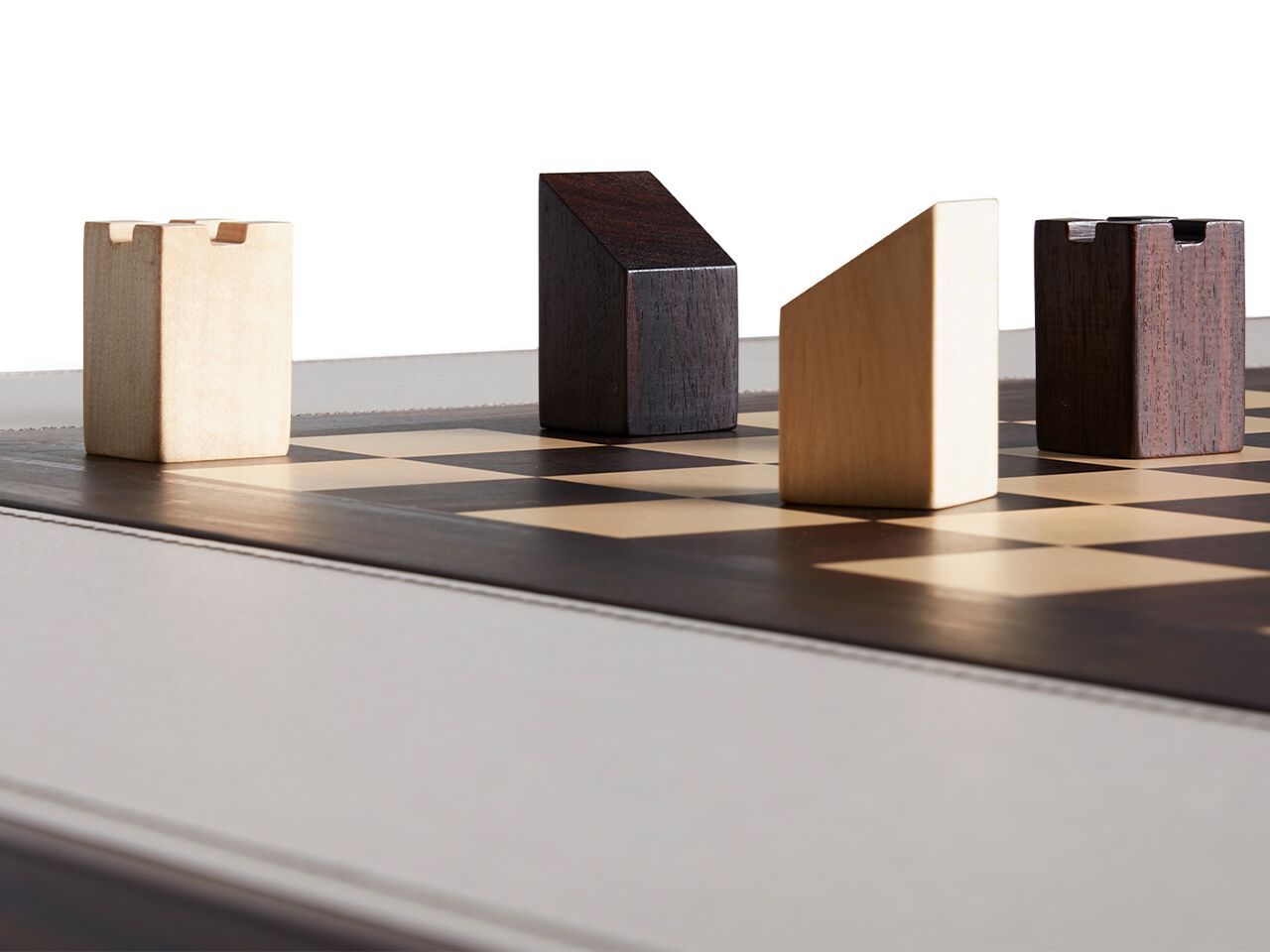 Кожа и палисандр квадратный шахматный стол Hermelin biliardi новинка 2024 ARCH-00068960 - Вид №4