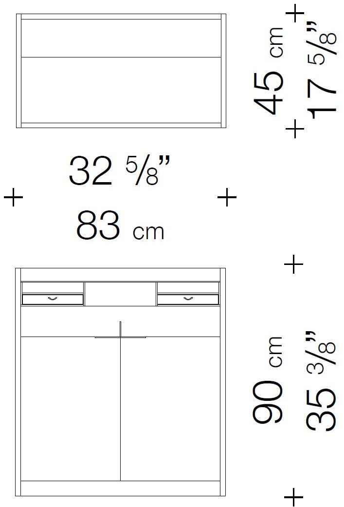 Garbarino Буфет из лакированного массива с распашными дверцами Edgar Ed1 - Вид №2
