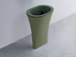 AMLA65-MU+AMPILO-N+AMCOLO-AG Раковина Amedeo Ovale отдельностоящая cielo Enjoy + Amedeo