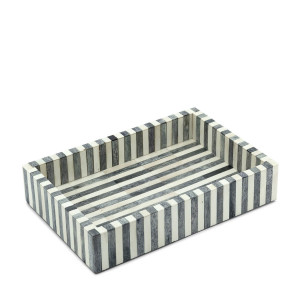 600853-WG ABHIKA ЛОТОК STRIPEY BG WHITE/GREY