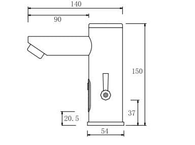 Электронный кран для общественных туалетов Thermomat RUELDA02/N ARCH-00099851 - Вид №3
