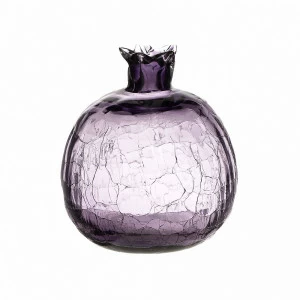 Статуэтка декоративная стеклянная фиолетовая "Гранат" TO4ROOMS  00-3839655 Прозрачный;фиолетовый