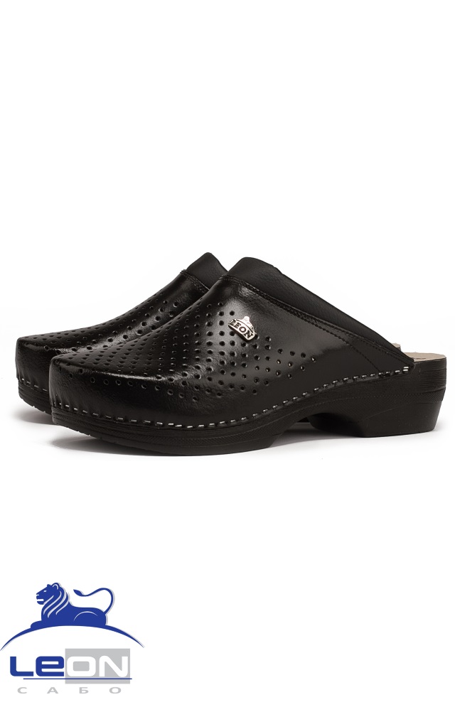 62019 Сабо "Leon LIGHT" мужские черные LEON  Сабо и сланцы размер 43 