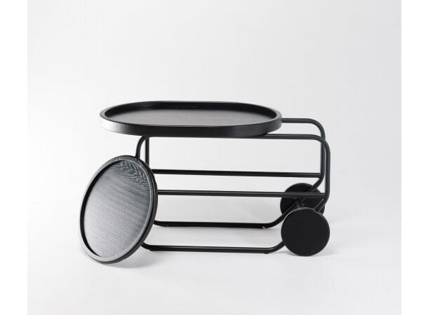 Металлический журнальный столик contract с ясенем и колесами Shishka Project One ARCH-00024403 - Вид №3