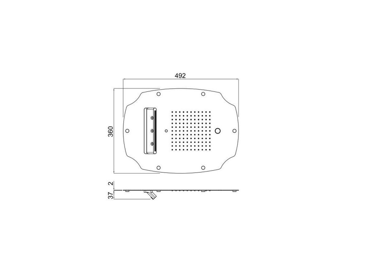 Традиционный встраиваемый душ CARIMALI MYDREAM COLONIAL 500X400 ARCH-00147135 - Вид №2