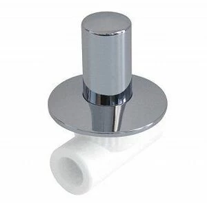 Вентиль KALDE под штукатурку хромированный прямой D25