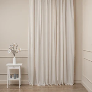 Ткань 1 м/п Silk1 органза 305 см цвет бежевый